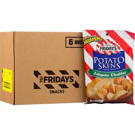 Tgi Fridays TGI Friday's Jalapeno Cheddar Potato Skins 3 oz. Bag, PK6 30641